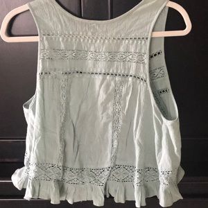 Free People top with open back size small